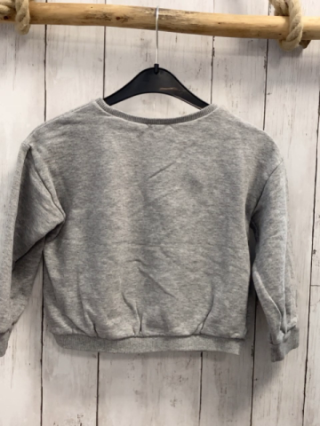 Benetton Pullover Gr. 116  grau rosa pink Herz