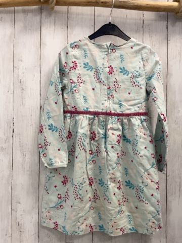 Steiff Kleid Gr. 116  hellblau rosa petrol Blumen