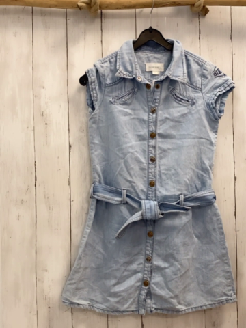 Diesel  Kleid  Gr. 140  hellblau Jeans Kragen 