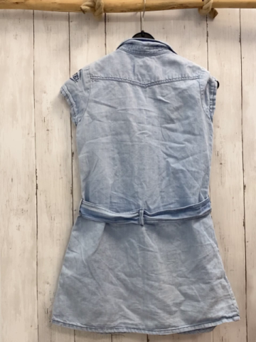 Diesel  Kleid  Gr. 140  hellblau Jeans Kragen 