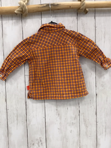 Pre Natal  Hemd  Gr. 68  orange blau rot weiß kariert