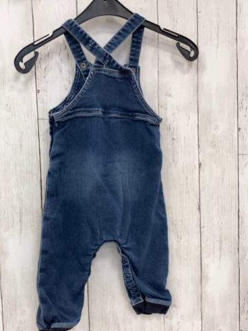 Steiff  Latzhose  Gr. 80  blau Jeans Plüschbärenkopf 