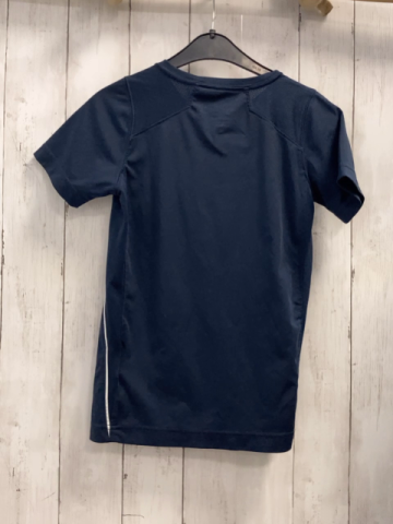 Nike  Sportshirt  Gr. 122/128  blau hellgraues Label mit weißem Druck 