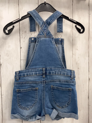 Disney  Latzshorts  Gr. 110  blau Jeans Minnie + Mickey Mouse mit Pailetten 