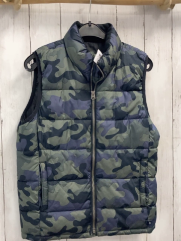 GAP  Weste  Gr. 152  oliv kiwi grau gesmustert 