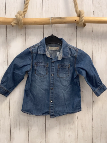 Zara  Hemd  Gr. 86  blau Jeans 