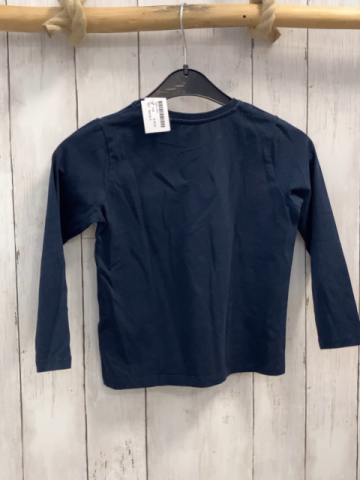 Name it  Langarmshirt Gr. 104  blau orange Schrift 