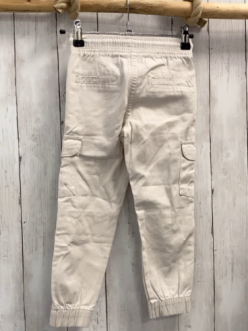   Hose  Gr. 110  beige Gummizugbund mit hellblauer Kordel