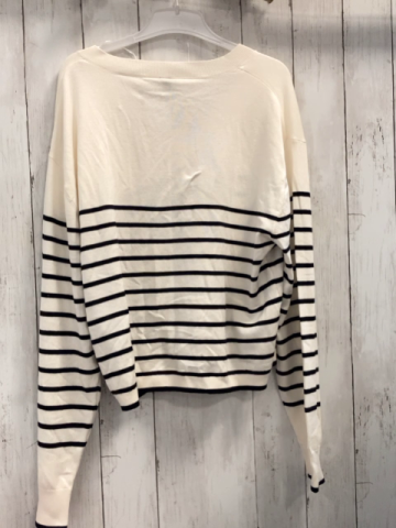 neu H&M  Pullover Gr. M  weiß schwarze Streifen Stick 