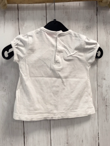  T-Shirt  Gr. 68  weiß Mädchen Blumen 