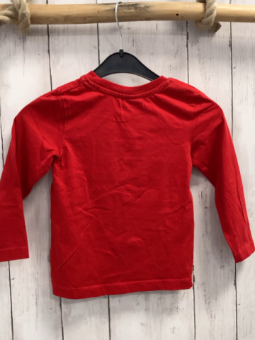 Liegelind  Langarmshirt  Gr. 104  rot Hund Schrift