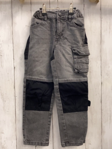   Hose  Gr. 116  grau Jeans schwarz Bund verstellbar