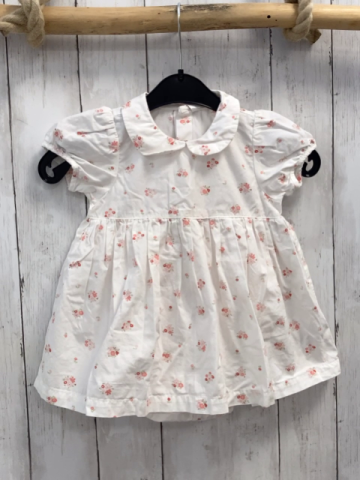 H&M  Kleid  Gr. 74  weiß Blumen Bodyunterteil 