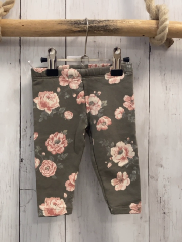   Leggings  Gr. 68  kiwi Blumen 