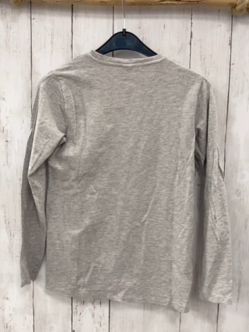 Replay  Langarmshirt Gr. 146  grau rosa Glitzerschrift 