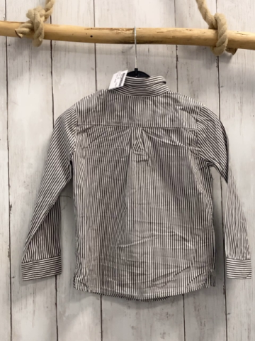 Jacadi  Hemd  Gr. 104  grau weiße Streifen