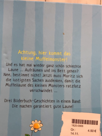  Buch Kleines Muffelmonster ganz groß 