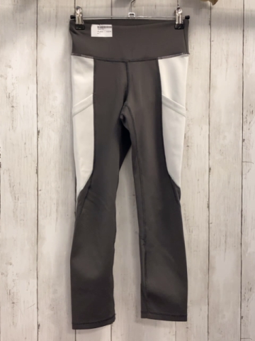   Sportleggings  Gr. 128  grau weiß 