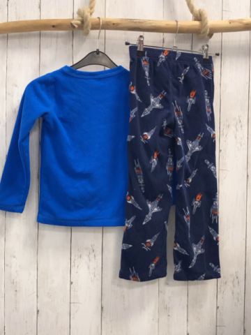2tlg Land´s End Schlafanzug Gr. 104  blau Astronaut + dunkelblau Weltraummotive