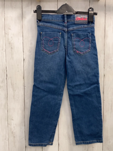 Billieblush  Hose  Gr. 116  blau Jeans bunte Herzen zT mit Pailetten