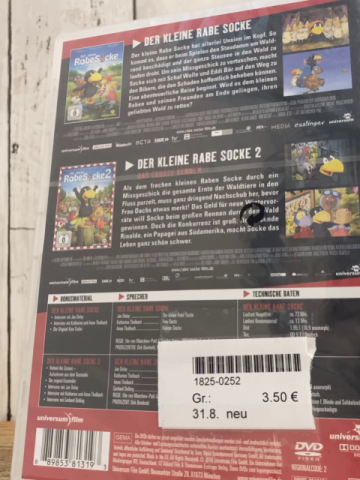 neu  DVD  Der kleine Rabe Socke 