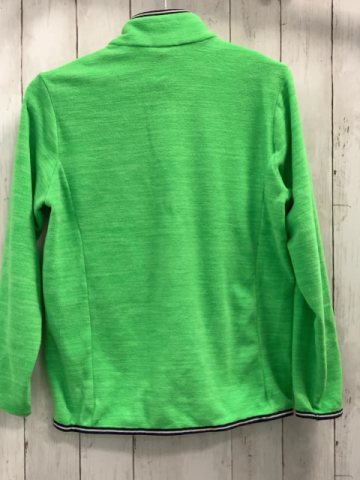 CMP Pullover  Gr. 164  grün Fleece schwarz grauer Streifenbund 