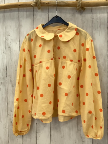 Repose Bluse Gr. 164  aprikot orange Punkte