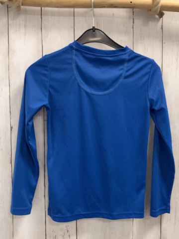 Decathlon UV-Schutzshirt  Gr. 122/128  hellblau Hai Palme Schrift 