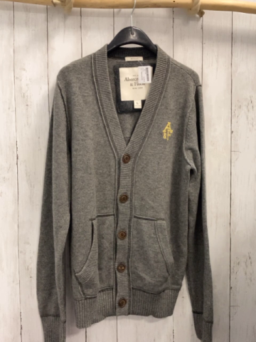 Abercrombie  Strickjacke Gr. L  grau 