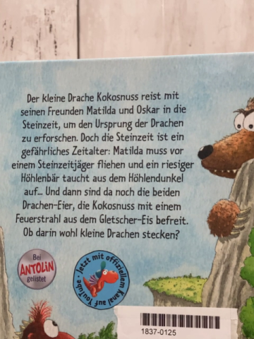 Drache Kokosnuss  Buch ... reist in die Steinzeit 