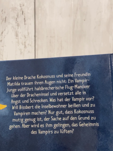 Drache Kokosnuss  Buch .... und das Vampirabenteuer 