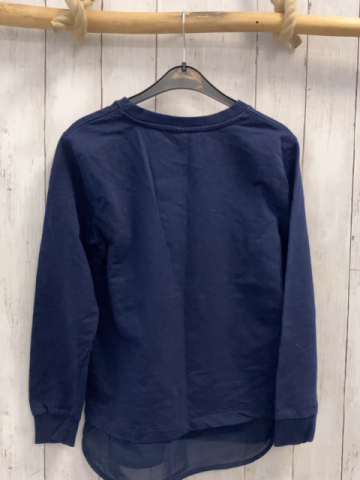   Pullover  Gr. 146/152  blau Pailettenschrift 