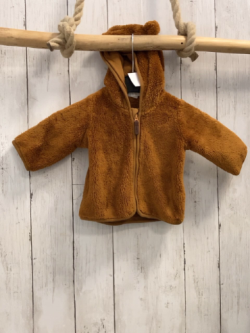H&M Plüschjacke Gr. 62  braun 