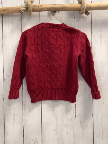 Fagottino  Pullover  Gr. 92  rot Strick Zöpfe 