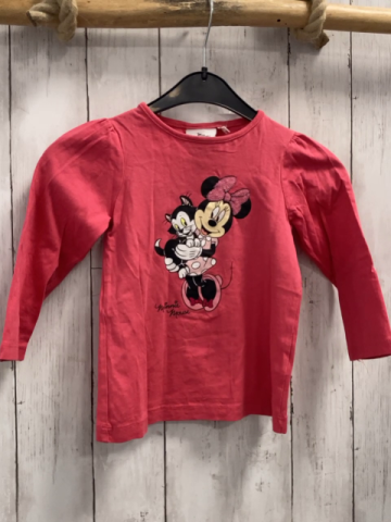  Langarmshirt Gr. 98  pink Minnie Mouse