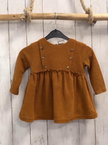 zara Kleid Gr. 86  ocker Struktur