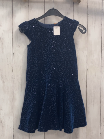   Kleid  Gr. 116  blau Nicky Pailetten 
