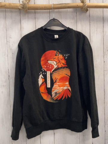 Just Hoods  Pullover  Gr. 158  schwarz Fuchs 