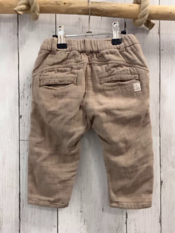 Zara  Hose  Gr. 80  beige gefüttert Bund verstellbar 