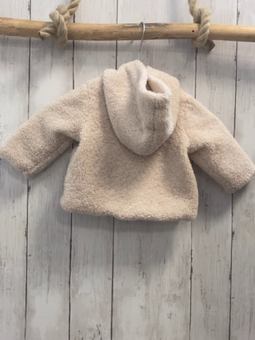 zara  Teddyjacke  Gr. 62  beige Kapuze Bär 