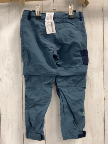Decathlon  Funktionshose  Gr. 92  grau blau Beine abtrennbar Bund verstellbar 