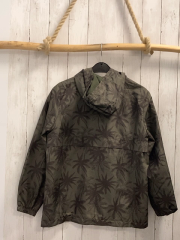 Mango Jacke  Gr. 164  oliv braune Palmen 