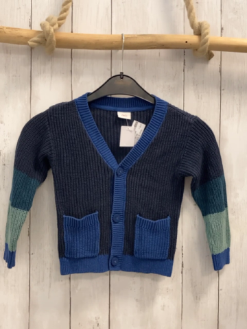 S´ Oliver  Strickjacke  Gr. 92  blau petrol mint marineblaue Streifen