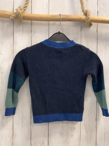 S´ Oliver  Strickjacke  Gr. 92  blau petrol mint marineblaue Streifen