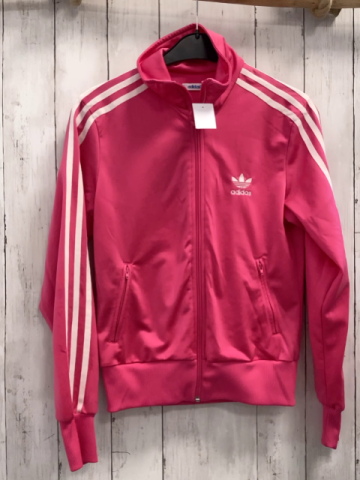 Adidas Joggingjacke Gr. 36  pink weiße Streifen
