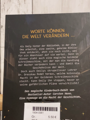   Buch Die Goldene Scheibmaschine 