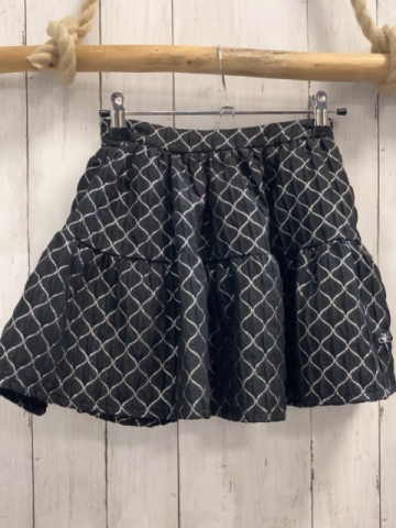  Rock Gr. 116  schwarz silber gemustert mit Glitzter 