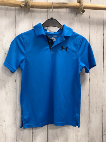 Under Armour  Sportshirt  Gr. 146  hellblau Polokragen 