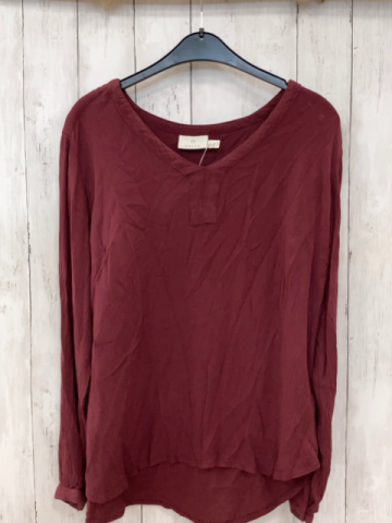 Kaffe Bluse Gr. 40  bordeauxrot