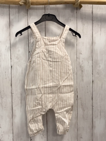 Alana  Latzhose  Gr. 74  weiß beige Streifen